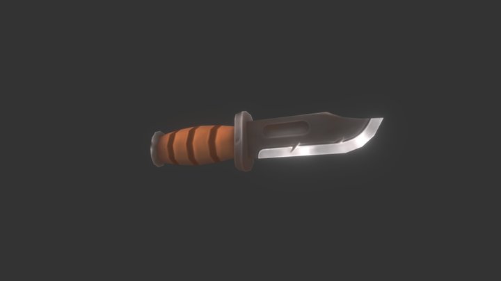 Bowie Knife 3D Model