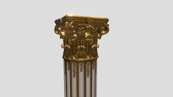 Corinthian column 3D Model