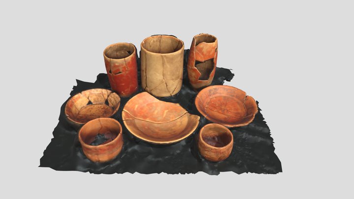 Vessels from a Cenotaph 3D Model