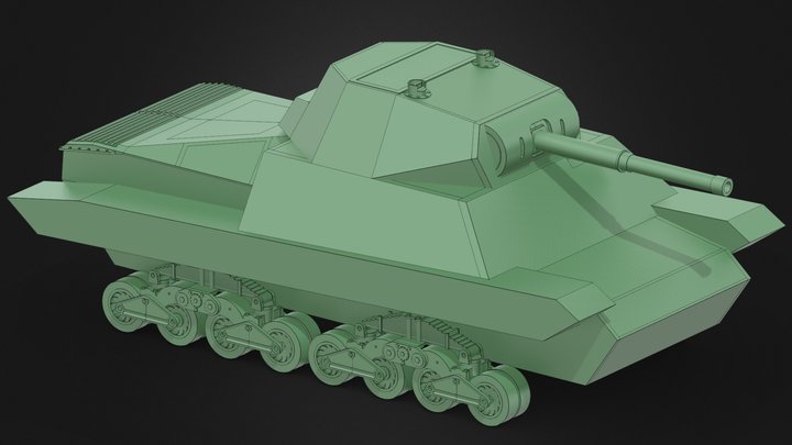 [WIP] Carro Armato P40 (1:16 Scale) 3D Model