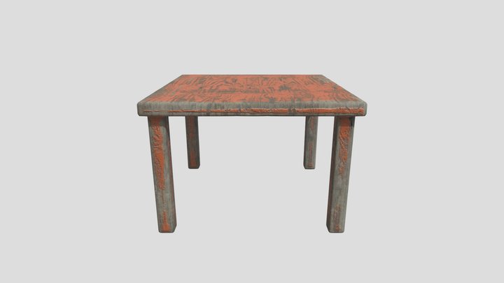 Old Table 3D Model