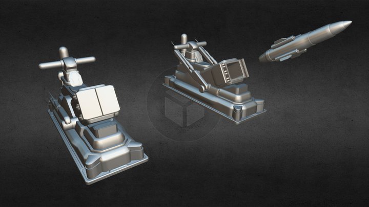SX Cruise Missile Launcher 3D Model