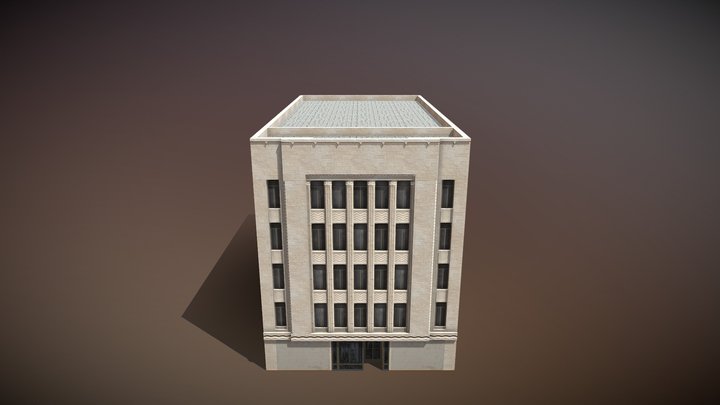 Small modular building for CarX 3D Model