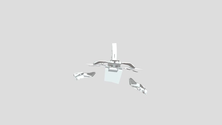 Broken Spaceship 3D Model