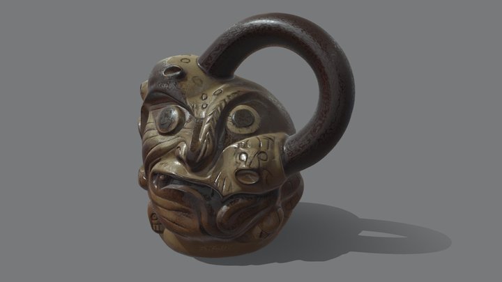 Huaco Mochica – Gratis 3D-model STL