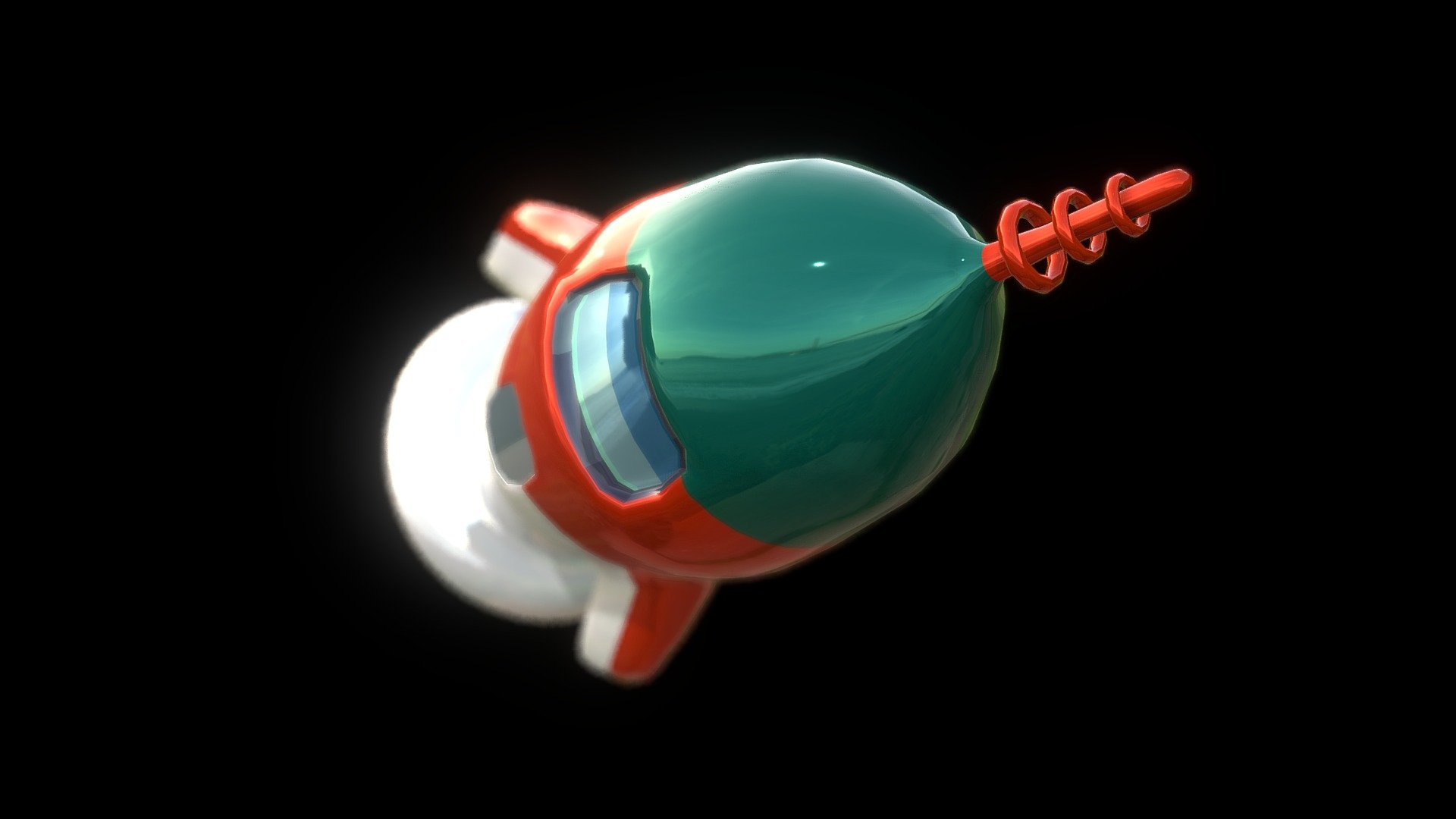 Space Ship Retro Toy Rocket