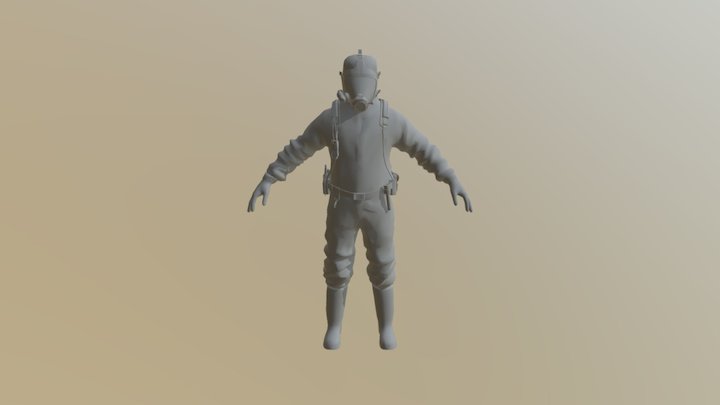 SK Bio Worker 3D Model