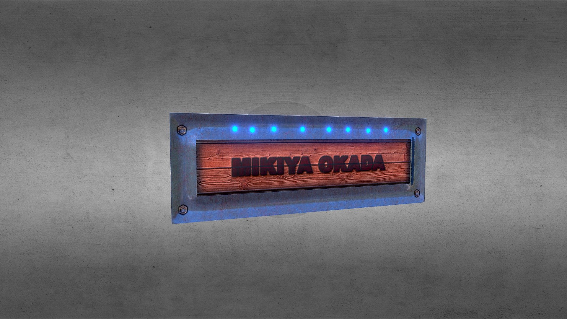 Name Plate 3d Model By Okada Toxicmind F2892bb Sketchfab