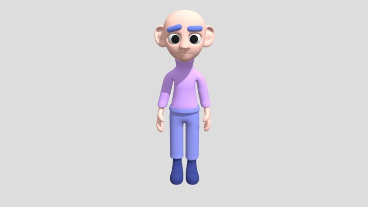 Персонаж (минимализм) 3D Model