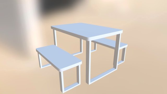 Dinner Table 3D Model