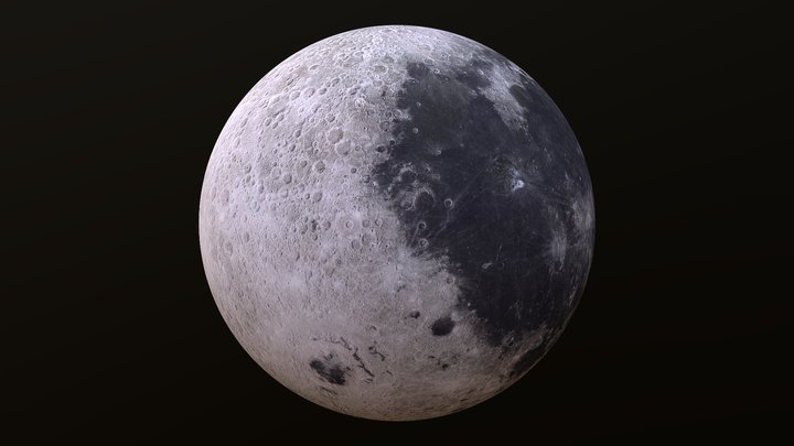 Moon-8K 3D Model