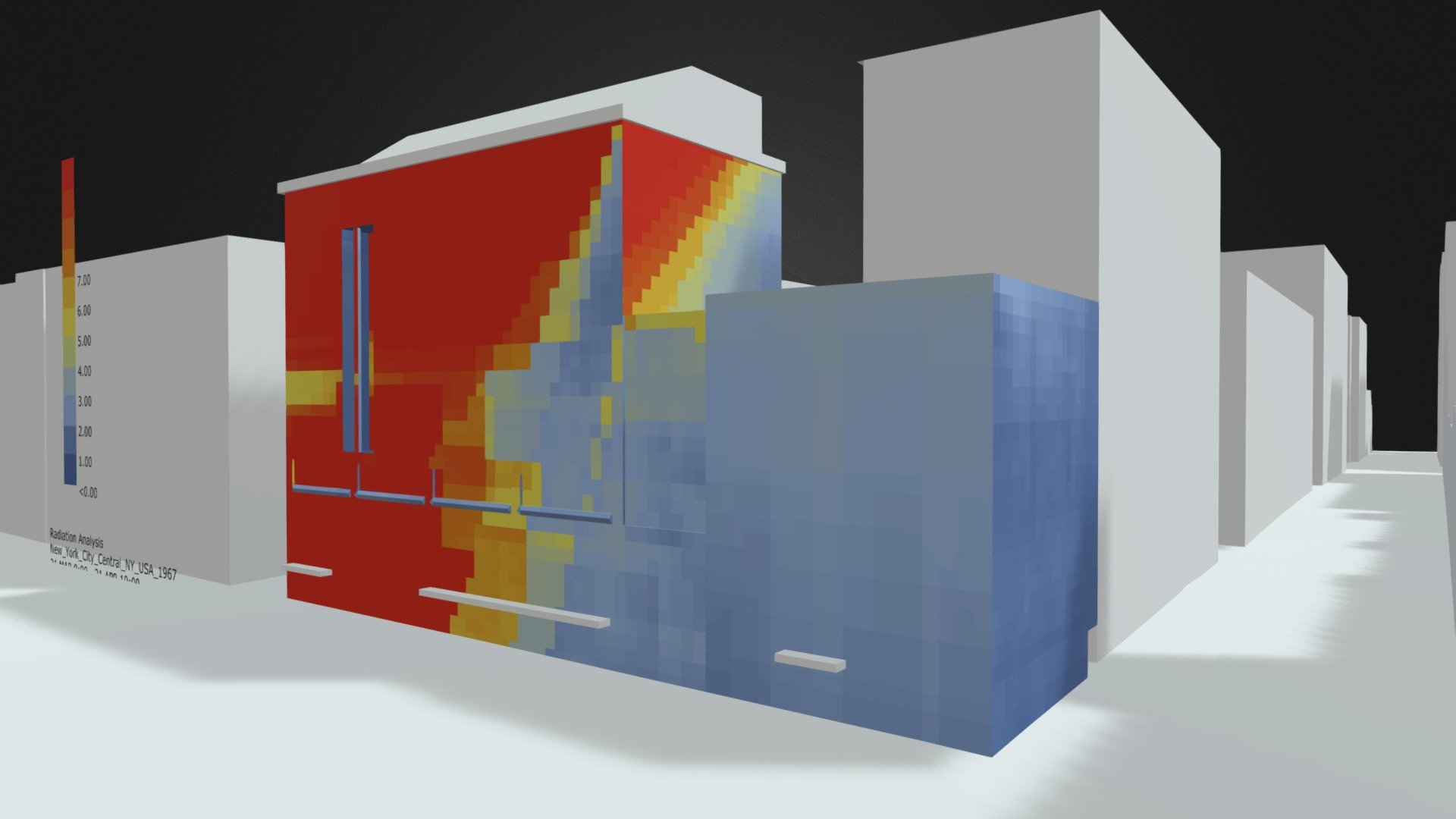 Lerner Hall: Radiation Analysis Model