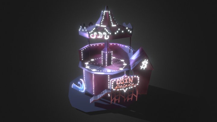 'Coin Palace' - fantasy RTS building attraction 3D Model