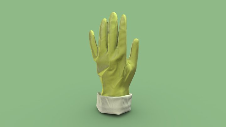 Rolled Glove 3D Scan – Free 3D Model STL