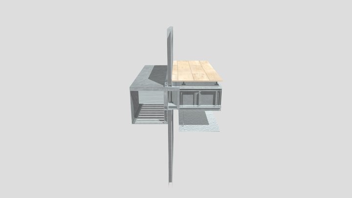 Steel Panel Facade 3D Model