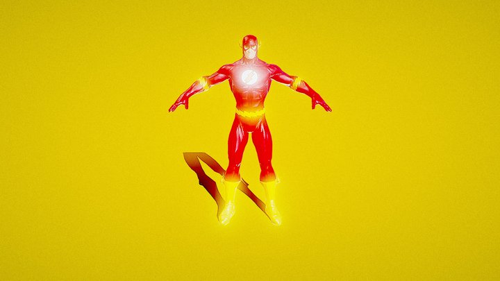 the_flash_barry_allen_dcuo (1) 3D Model
