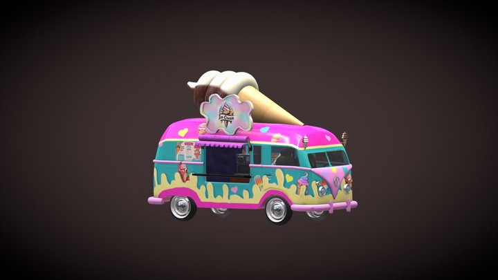 Ice cream van 3D Model