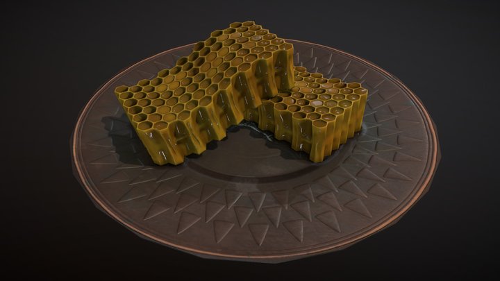 Honeycomb lowpoly 3D Model