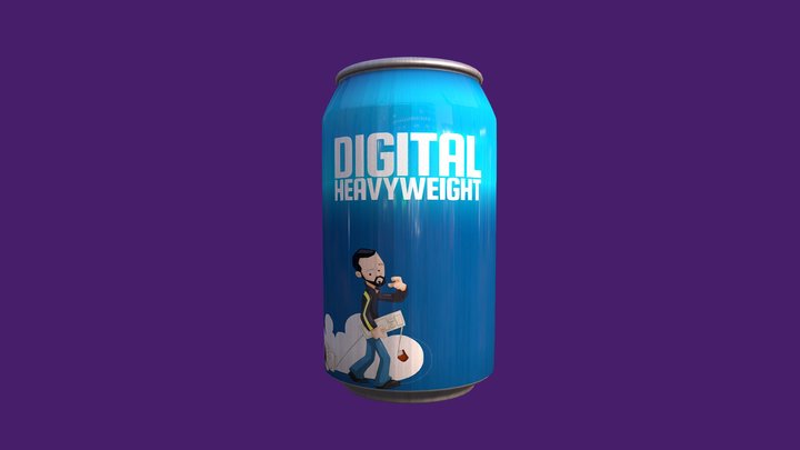 Pop Can with Skin Revised 3D Model