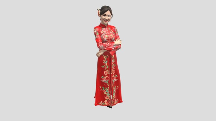 Ao Dai Hoa Van – Modelo 3D gratuito STL