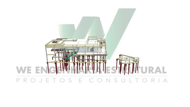 3D estrutural Carlos e Francine 3D Model