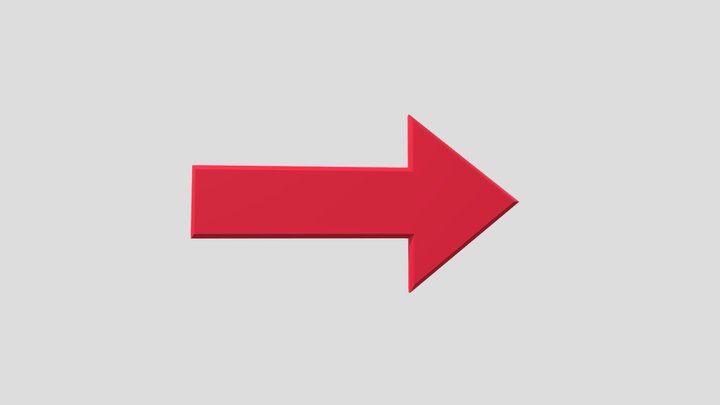 Arrow Sign 3D Model