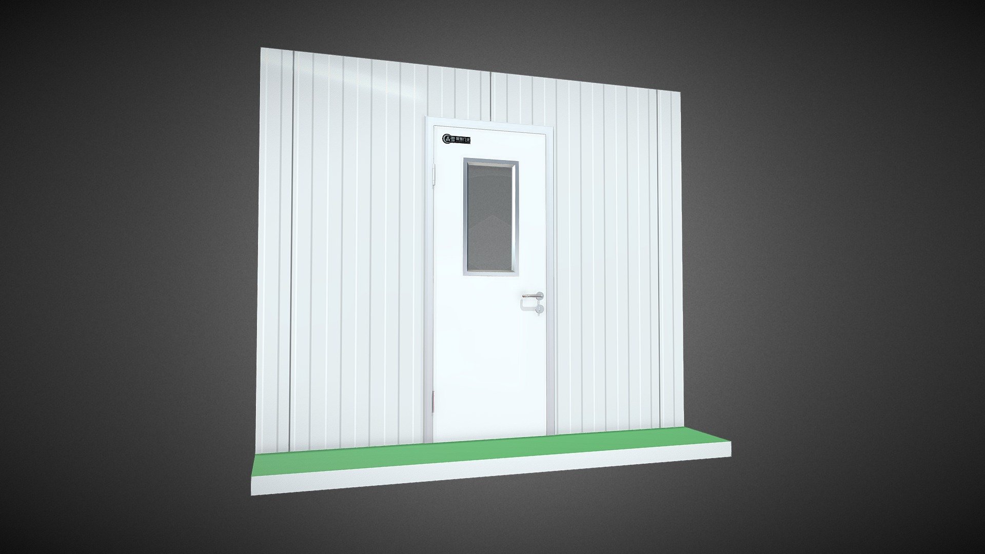 工业洁净门 — Sketchfab embed 3D viewer
