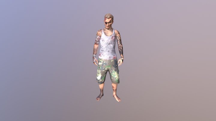 Burnt Reynolds: Drunk Stumble 3D Model