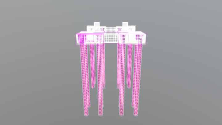 Blocos e Estacas 3D Model