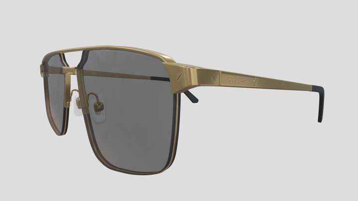 Cartier CT0385S-001 sunglasses 3D Model