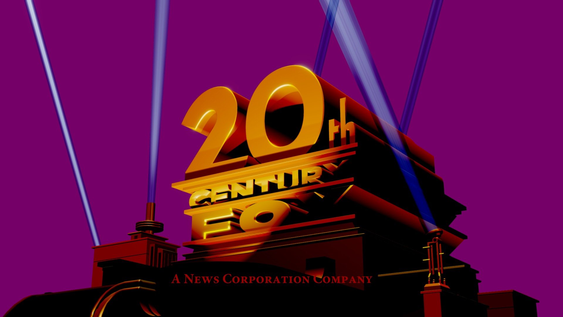 20th Century Fox 1994 Logo Remake 3D model