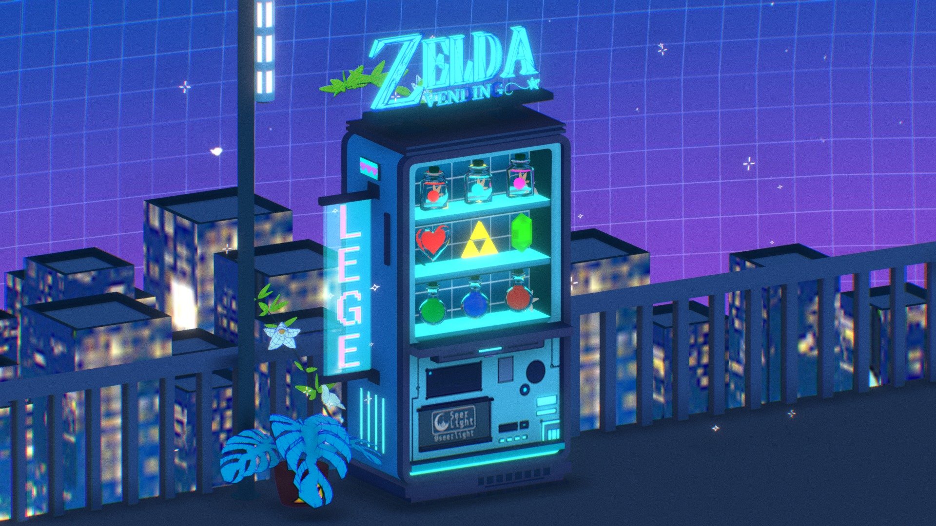 Zelda Vending Machine 2D to 3D - 3D model by Evan Nave (@mrpalland ...