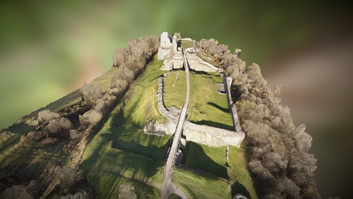 Montgomery Castle, Wales, UK 3D Model