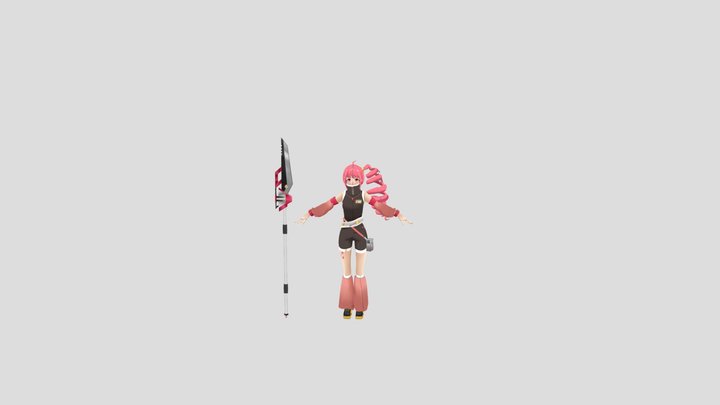 Self-made 3D character model VELVET 3D Model