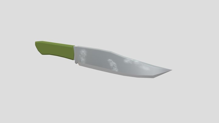 Knife low poly 3D Model