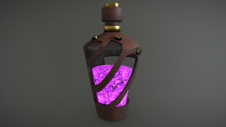 (Free) Low Poly - Potion Bottle 3D Model