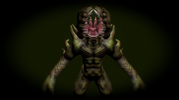 Swamp Hermit Creature 3D Model