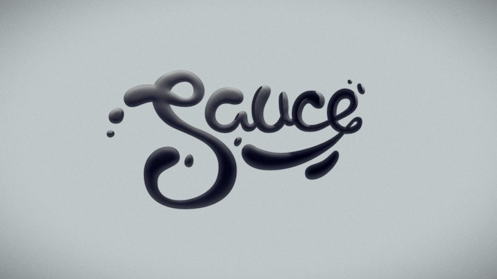 Sauce Logo 3D Model