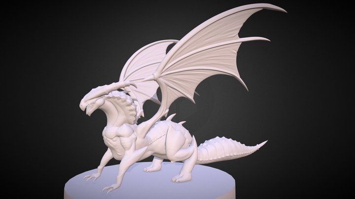 Creature Sculpt - Dragon Agan (Decimation build) 3D Model