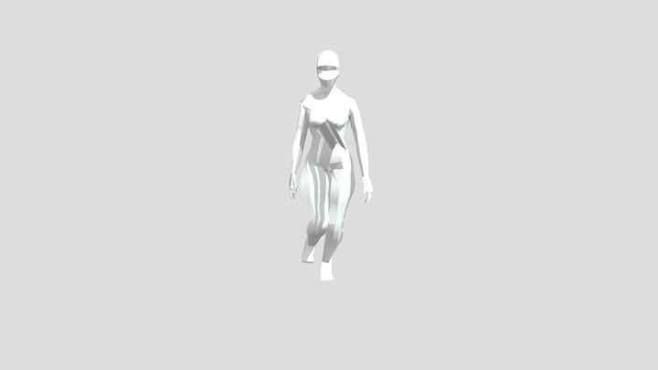 Catwalk Walk Forward High Knees 3D Model