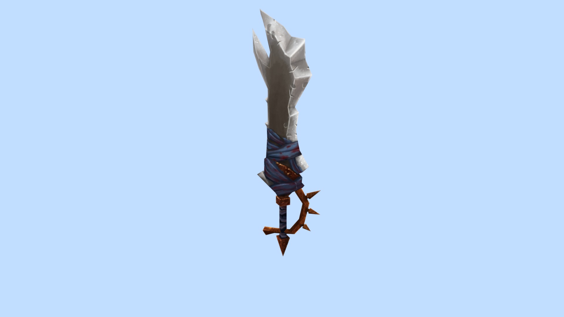 Low Poly Hand Painted Sword