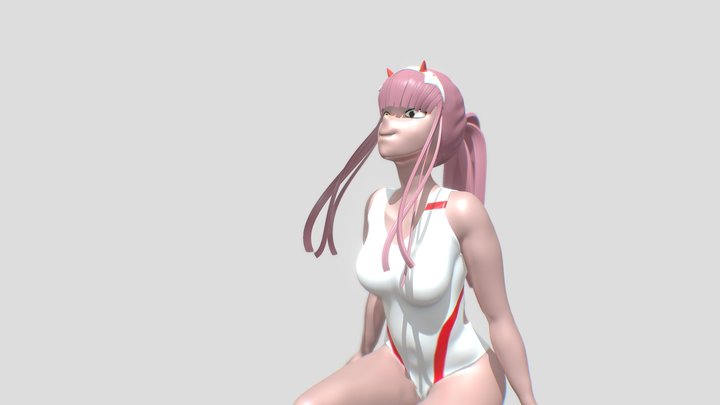 Zero Two - Darling in the Franxx 3D Model