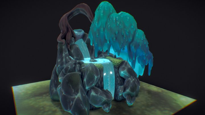 Waterfall golem 3D Model