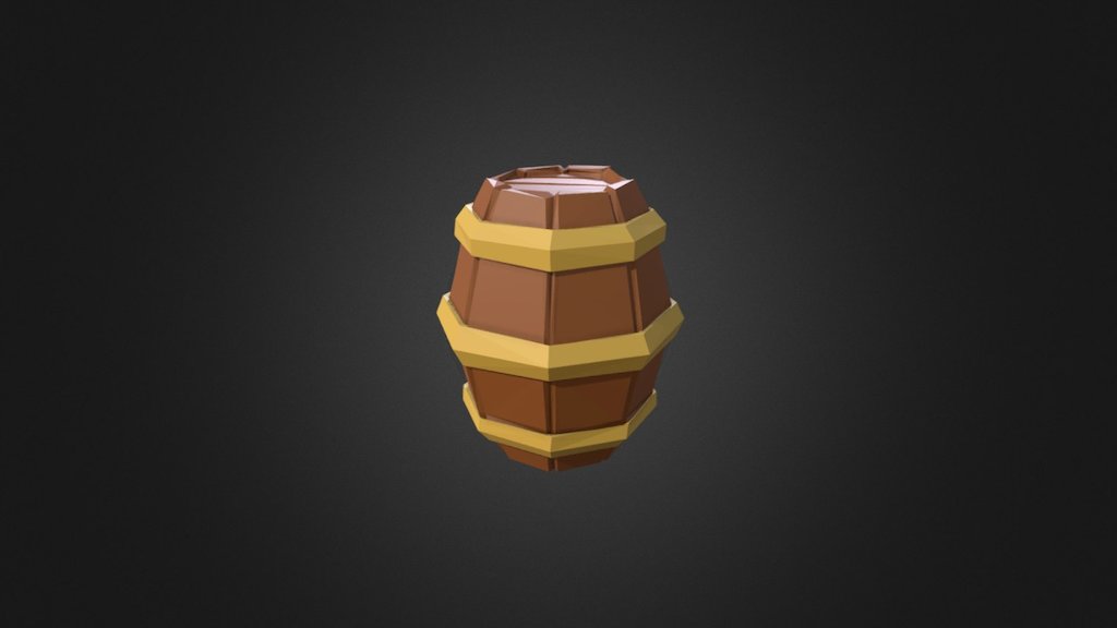 Barril lowpoly
