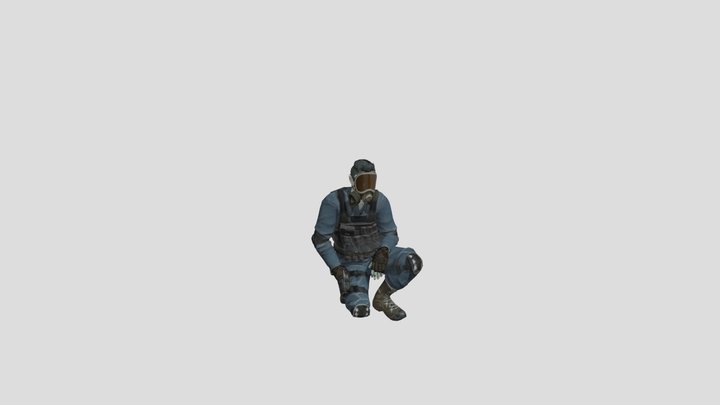 Tactical zombie 3D Model