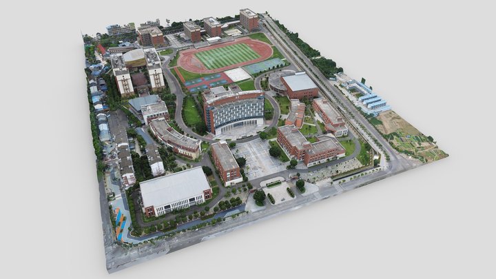 绵阳城市学院3D模型线上数字展览1期 3D Model