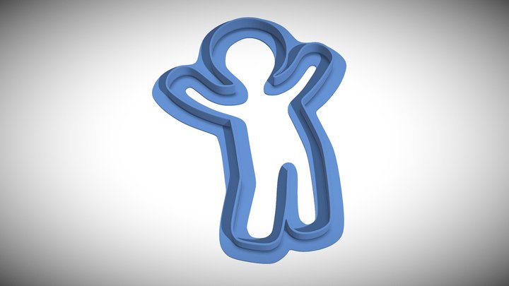 Cookie cutter human – Gratis 3D-model STL