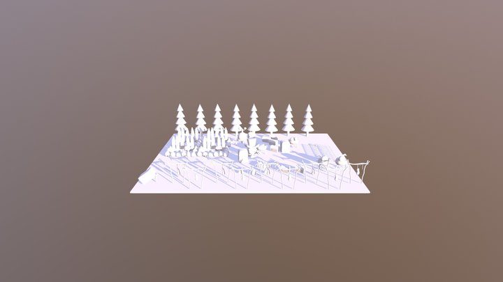 Cenário don't starve 3D Model