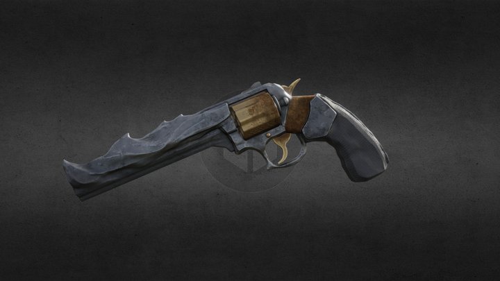 Exotic revolver 3D Model