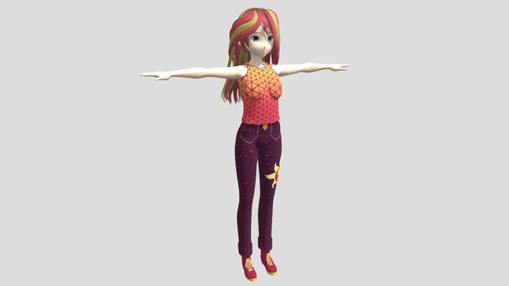 Sunset Shimmer Other Cloth 4 – Kostenloses 3D-Modell STL
